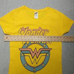 Gildan Yellow Wonder Woman Short Sleeve Tee